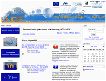 Tablet Screenshot of elearning.lngs.infn.it