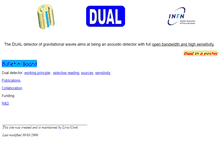 Tablet Screenshot of dual.lnl.infn.it
