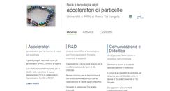 Desktop Screenshot of acceleratori.roma2.infn.it