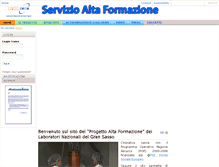 Tablet Screenshot of altaformazione.lngs.infn.it