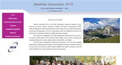 Desktop Screenshot of geoscience.lngs.infn.it