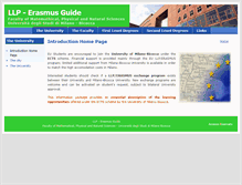 Tablet Screenshot of erasmus.mib.infn.it