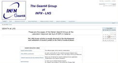Desktop Screenshot of geant4lns.lngs.infn.it
