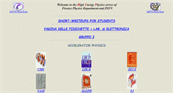 Desktop Screenshot of hep.fi.infn.it
