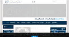 Desktop Screenshot of mi.infn.it