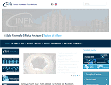 Tablet Screenshot of mi.infn.it