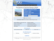 Tablet Screenshot of pdg.ge.infn.it